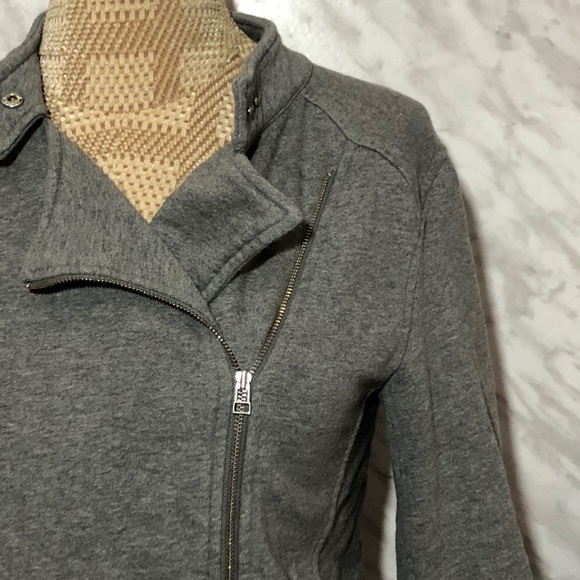 Aritzia Sunday Best Kerouac Moto Jacket Grey Size 4 - Picture 2 of 7